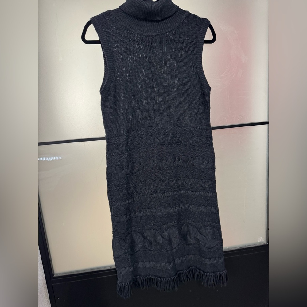 Calvin Klein gray  Textured Midi Dress